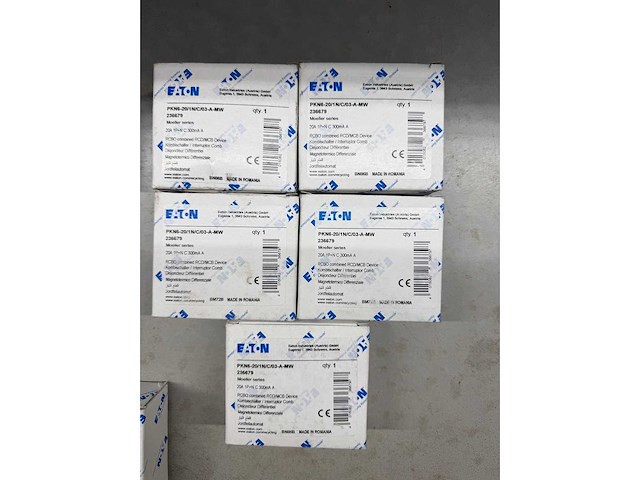 Eaton - pkn-20/1//03-a-mw 236679, p-10/1n//003-a-mw 236072, frbmm-c20/1n/003-a 170620 - aardlekautomaat (10x) - afbeelding 2 van  6