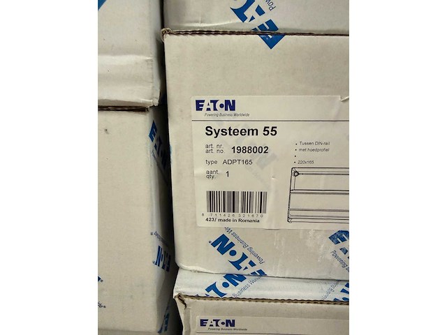 Eaton - systeem 55 1988002 - verhogingsstuk systeem 55 met din-profiel 165 mm (10x) - afbeelding 4 van  5