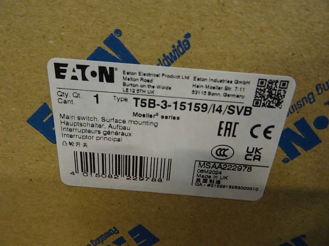 Eaton - t5b-3-15159/i4/svb - lastscheider - afbeelding 3 van  3