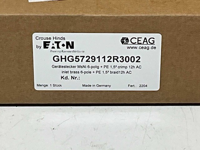 Eaton crouse hinds ceag exlink ghg 572 inlet kabel - afbeelding 3 van  3