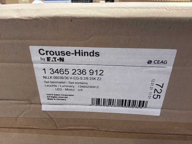 Eaton crouse hinds industriële plafondlamp (3x) - afbeelding 11 van  12
