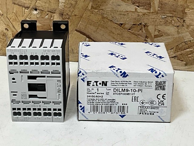 Eaton dilm9-10 magneetschakelaar 4kw 1m 0v push-in (3x) - afbeelding 1 van  4