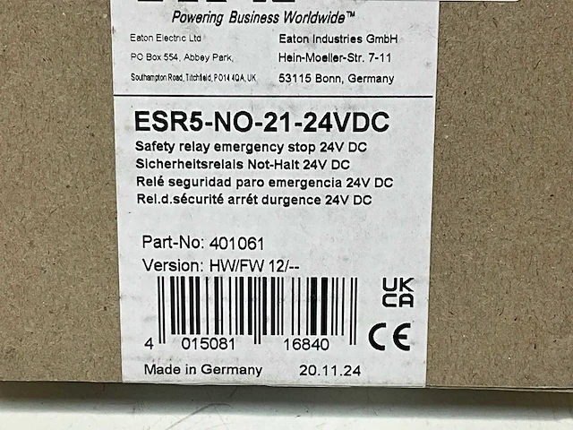 Eaton esr5-no-21-24vac-dc 118700 veiligheidsrelay - afbeelding 5 van  5