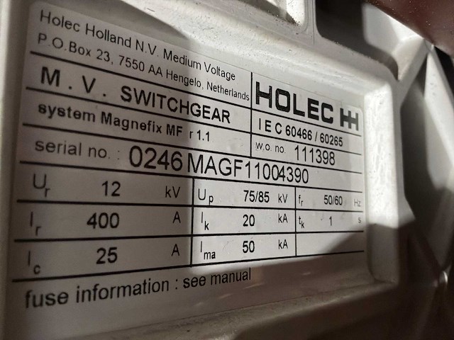 Eaton magnefix mf4 kkkk medium voltage switchgear (3x) - afbeelding 5 van  5