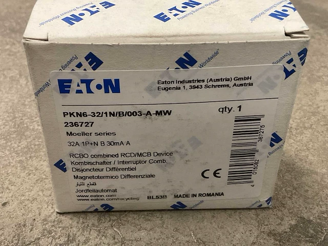 Eaton pkn6-32/1n/b/003-a-mw aardlekautomaat (14x) - afbeelding 3 van  3