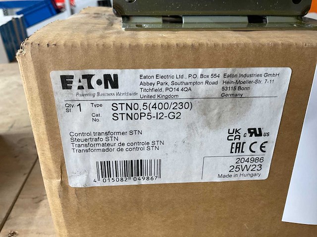 Eaton stn0,5 controle transformator - afbeelding 3 van  3
