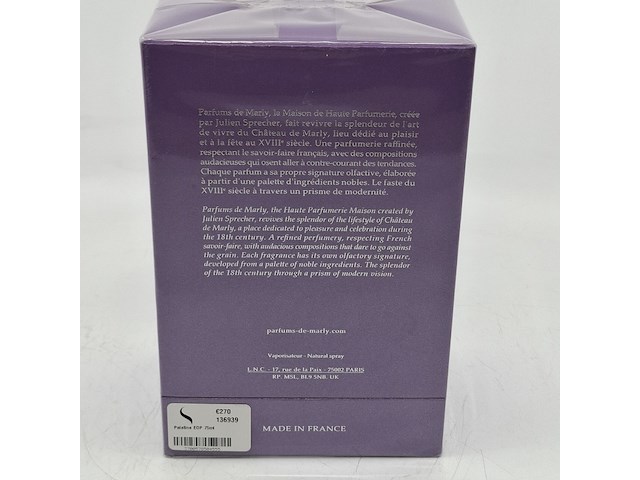 Eau de parfum, 75ml, parfums de marly, palatine - afbeelding 4 van  4