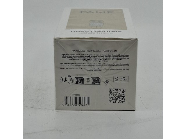 Eau de parfum, paco rabanne, fame - 80 ml - afbeelding 4 van  4