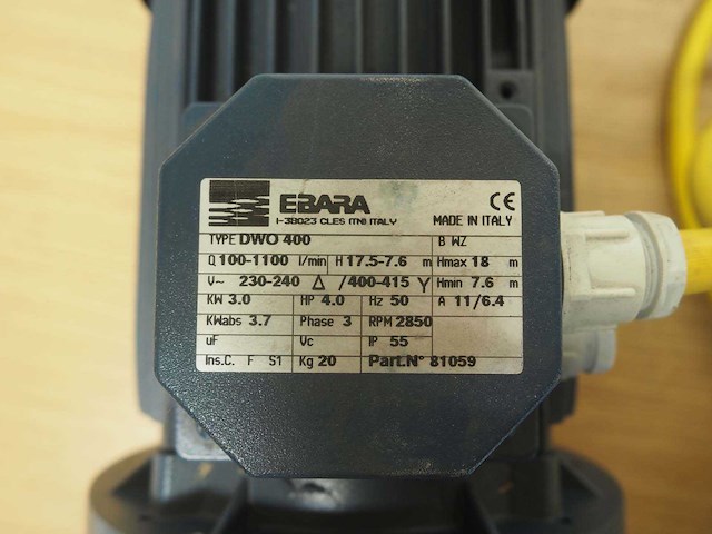 Ebara - dwo 400 - waterpomp - afbeelding 1 van  2