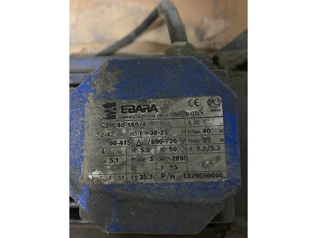 Ebara normaal zuigende centrifugaalpomp - afbeelding 4 van  4