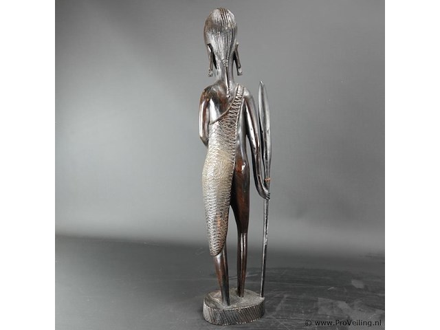 Ebbenhouten?. afrikaanse krijger - afbeelding 4 van  5