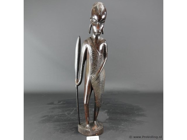 Ebbenhouten?. afrikaanse krijger - afbeelding 2 van  5