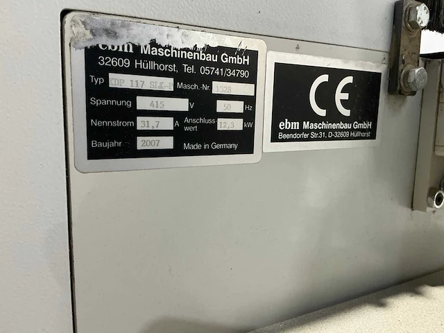 Ebm - 2007 - kdp 117 slk-p - kantaanlijmmachine - afbeelding 40 van  40