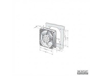 Ebm papst ac ventilator square 4650nu 120 mm - afbeelding 4 van  4