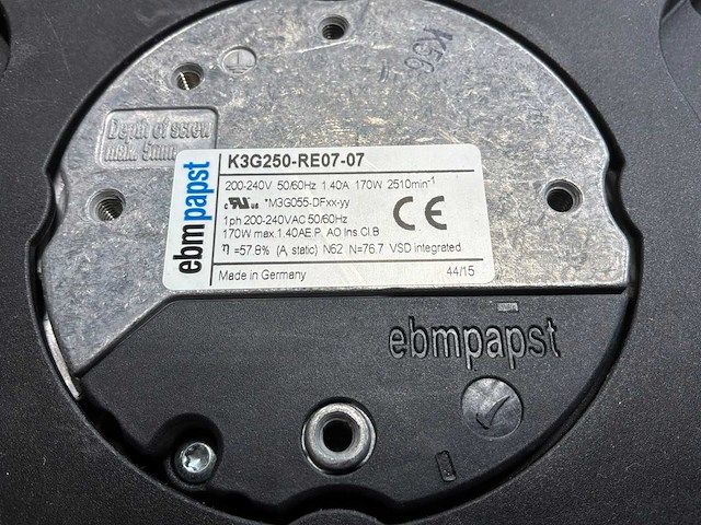 Ebm papst k3g250-re07-07 ventilator - afbeelding 5 van  5