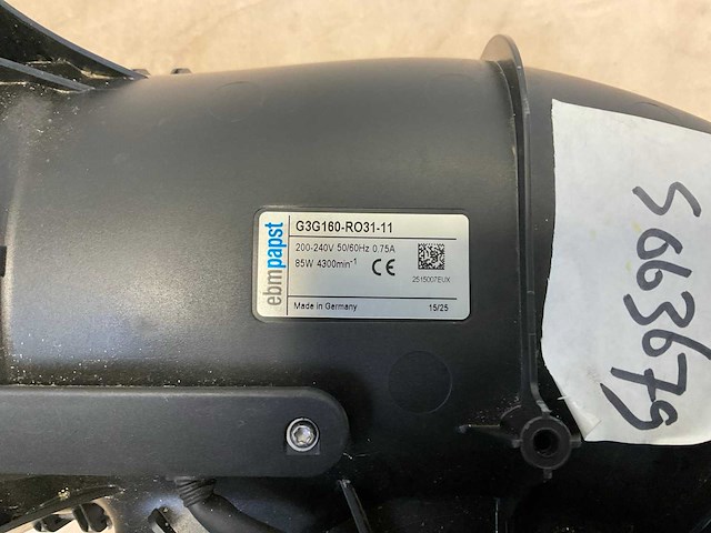 Ebmpapst g3g160-ro31-11 centrifugaal ventilator (10x) - afbeelding 3 van  3
