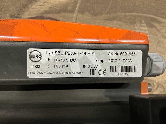 Ebro eb6.1 syd pneumatische vlindeklep (4x) - afbeelding 8 van  9