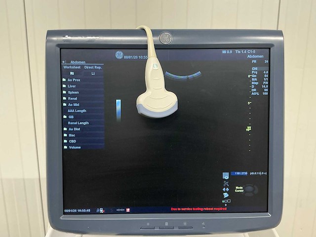 Echo apparaat - ge healthcare - logiq e9 - 2010 - afbeelding 4 van  7