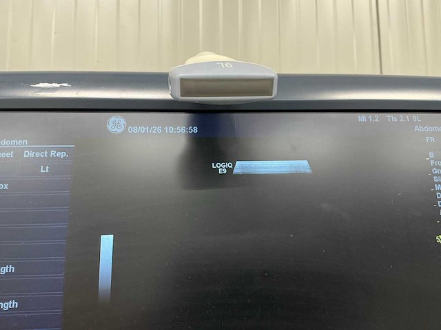 Echo apparaat - ge healthcare - logiq e9 - 2010 - afbeelding 7 van  7