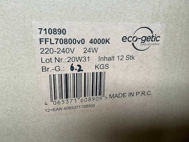 Eco getic figo led floodlight 24w (24x) - afbeelding 3 van  3