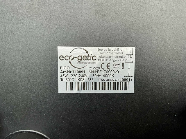 Eco getic figo led floodlight 45w (24x) - afbeelding 6 van  6
