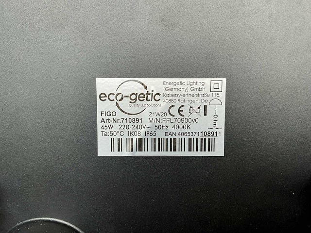 Eco getic figo led floodlight 45w (24x) - afbeelding 6 van  6