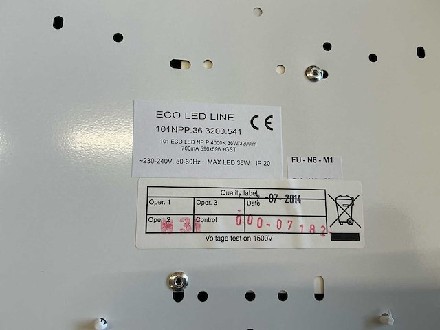 Eco led line - led-inbouwarmaturen voor systeemplafonds (27x) - afbeelding 3 van  14