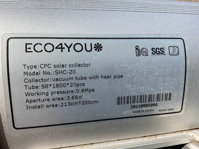 Eco4you cpc-hp zonnecollector (3x) - afbeelding 4 van  7