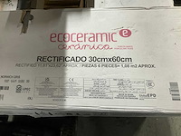 Ecoceramic keramische betonlook vloertegel 7.5m2 30x60 gris norwich - afbeelding 3 van  4