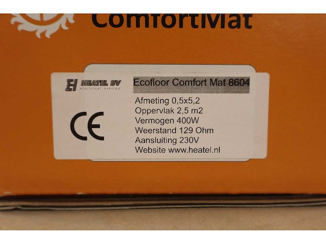 Ecofloor - comfort mat 8604 - elektrische vloerverwarmingsmat - afbeelding 4 van  6
