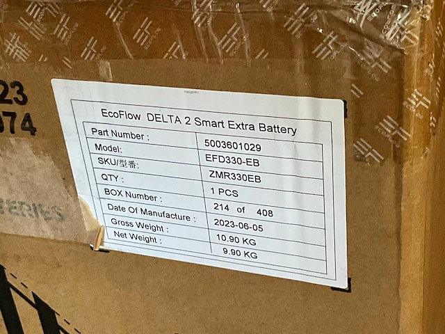 Ecoflow delta 2 smart extra battery batterij - afbeelding 3 van  3