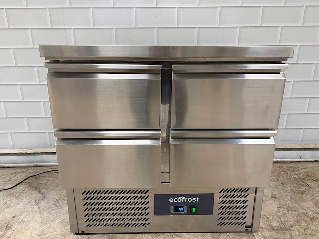 Ecofrost - rvs koelwerkbank voorzien van 4 x lade - afbeelding 2 van  7