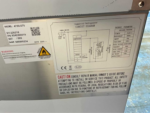 Ecofrost 4750.075 koelwerkbank - afbeelding 2 van  5