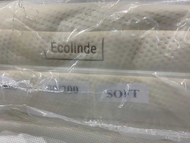 Ecolinde soft natuur latex matras b90 x l200 cm - afbeelding 2 van  6