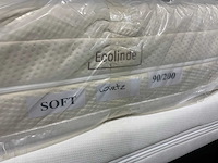 Ecolinde soft natuur latex matras b90 x l200 cm - afbeelding 3 van  8