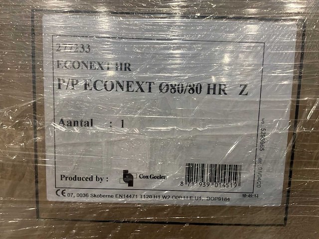Econext p/p hr z dakdoorvoer ø80/80 (18x) - afbeelding 4 van  4