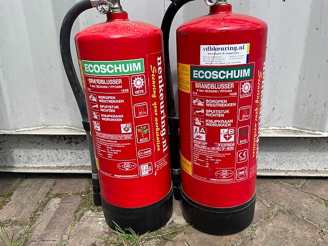 Ecoschuim 6 liter brandblusser (2x) - afbeelding 2 van  6