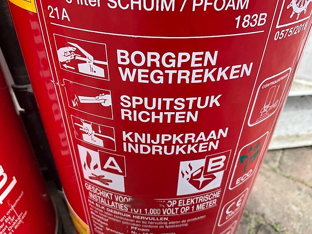 Ecoschuim 6 liter brandblusser (2x) - afbeelding 6 van  6