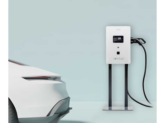 Ecotap - laadzuil duo wit-wit - laadpaal - afbeelding 1 van  6