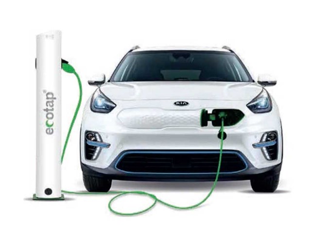 Ecotap - laadzuil duo wit-wit - laadpaal - afbeelding 1 van  7