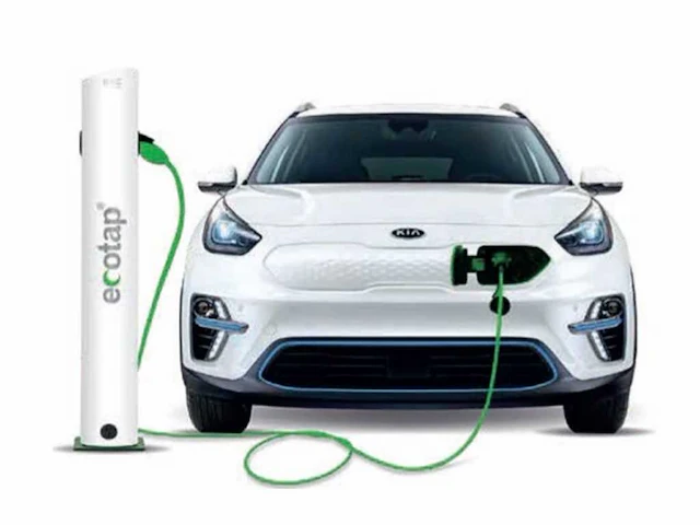 Ecotap - laadzuil duo wit-wit - laadpaal - afbeelding 1 van  7