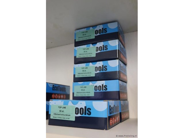 Ecotools top line klittenband schuurstrook - 80x133mm - 6 dozen á 50 stuks - afbeelding 1 van  2