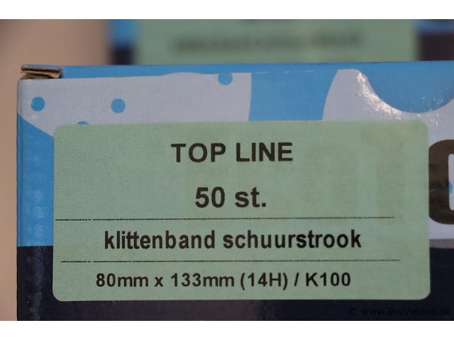 Ecotools top line klittenband schuurstrook - 80x133mm - 6 dozen á 50 stuks - afbeelding 2 van  2