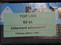 Ecotools topline klittenband schuurschijf - 150mm - 4 dozen á 50 stuks - afbeelding 2 van  2