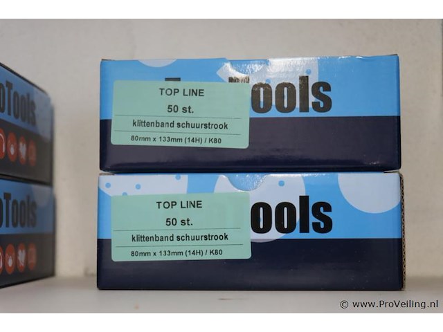 Ecotools topline klittenband schuurschijf - 80x133mm - 2 dozen á 50 stuks - afbeelding 1 van  2