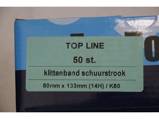 Ecotools topline klittenband schuurschijf - 80x133mm - 2 dozen á 50 stuks - afbeelding 2 van  2