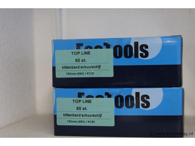 Ecotools topline klittenband schuurschijf 150mm - 2 dozen á 50 stuks - afbeelding 1 van  2