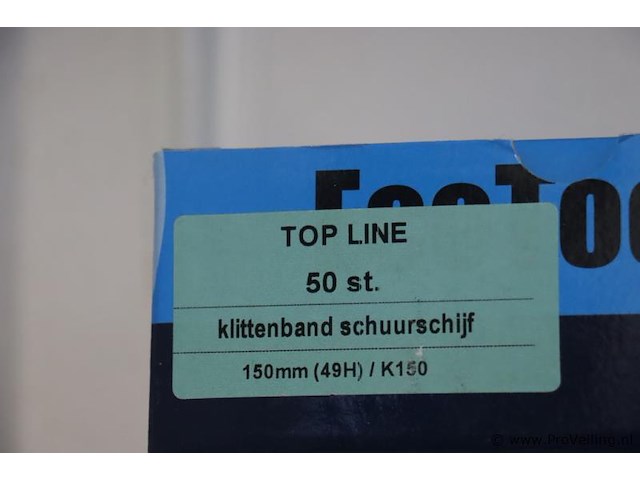 Ecotools topline klittenband schuurschijf 150mm - 2 dozen á 50 stuks - afbeelding 2 van  2