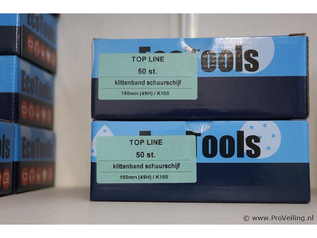 Ecotools topline schuurschijf 150mm - 2 dozen á 50 stuks - afbeelding 1 van  2