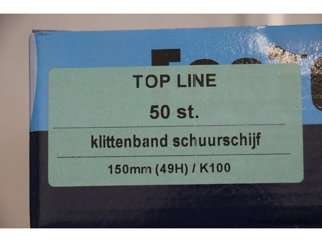 Ecotools topline schuurschijf 150mm - 2 dozen á 50 stuks - afbeelding 2 van  2